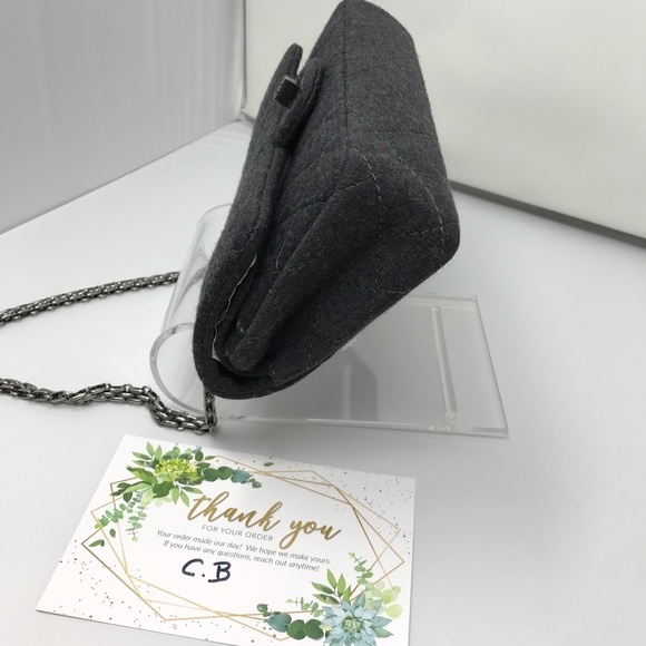 Chanel 2.55 Reissue Mademoiselle Grey Jersey - Picture 4 of 16